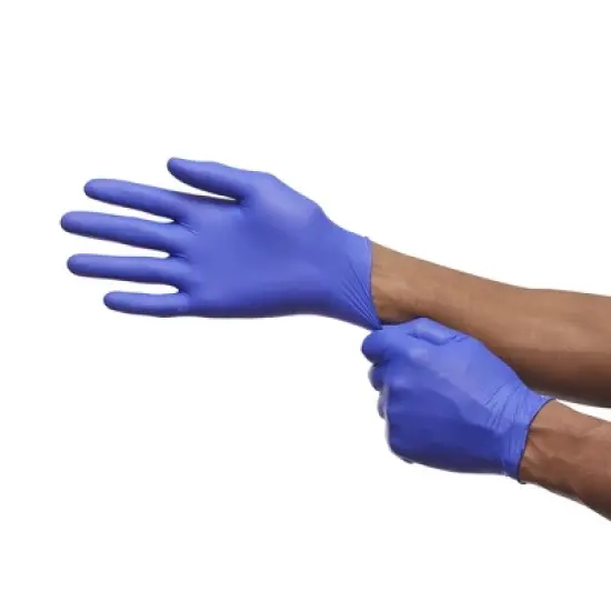 McKesson Confiderm&reg; 4.5C Nitrile Exam Glove, Medium, Blue image {3}