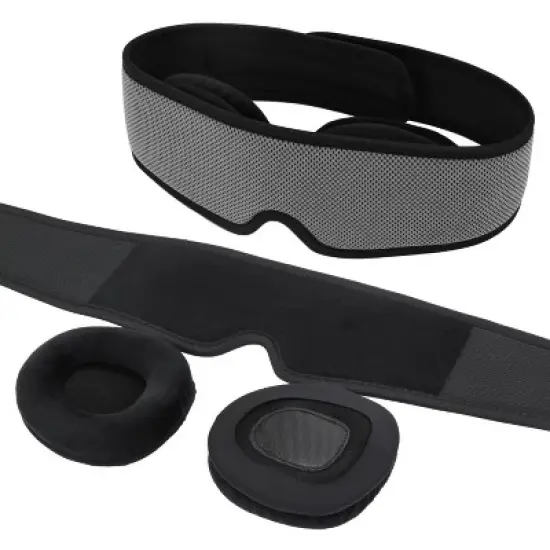 Maison Products Light Blocking Sleep Mask - Ultra-Soft, Comfortable, Adjustable, Versatile for Travel, Meditation & Deep Sleep image {6}