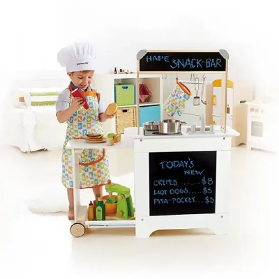 Hape Cook 'N Serve Kids Contemporary Design Pretend Play Wooden Cooking Kitchen image {3}