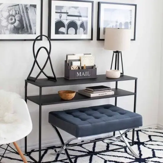 Blu Monaco 3 Tier Wooden Mail Organizer with Mail Printed on Front image {4}