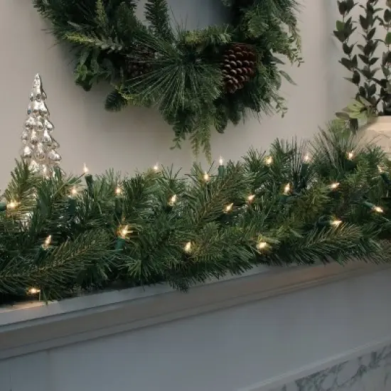 100ct LED Philips Heavy Duty Incandescent Indoor/Outdoor Miniature String Lights with Green Wire image {1}