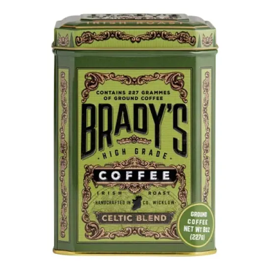 Brady's Celtic Blend Ground Coffee Tin 8 oz image {2}