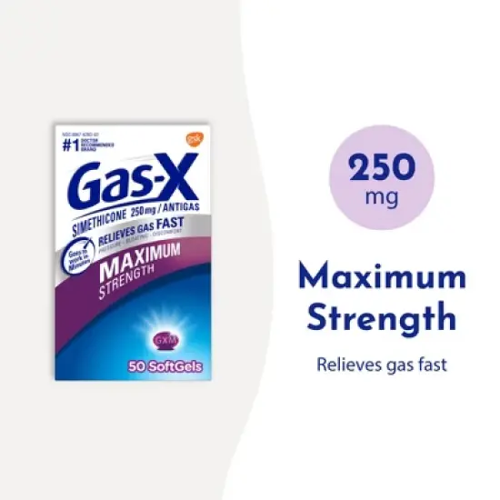 Gas-X Maximum Strength Softgel for Gas Relief - 30ct image {2}