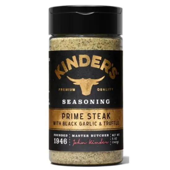 Kinder's Prime Steak Seasoning with Black Garlic and Truffle - 5oz image {4}