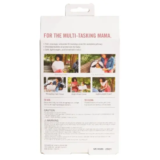 Milkmakers Multi-Use 5-in-1 Nursing cover - Pale Peach image {7}