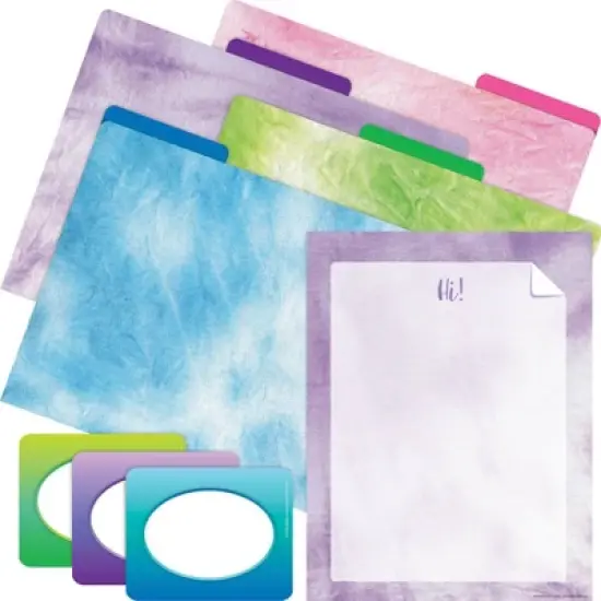 Barker Creek Purple Ombre Get Organized File Folders Set Multi-Design 107 per Set: Stationery, Top Tab, 50 Sheet Capacity image {7}
