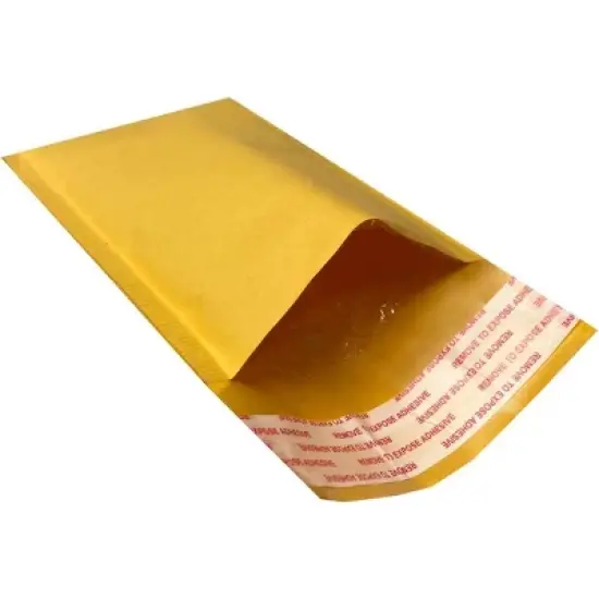 UOFFICE Pack of 2000 Bulk Kraft Bubble Mailers 4" x 8" - #000 Self-Sealing Padded Envelopes image {9}