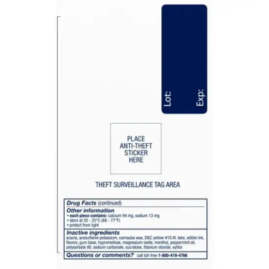 Nicorette 4mg Stop Smoking Aid Nicotine Gum - Spearmint Burst - 160ct image {8}