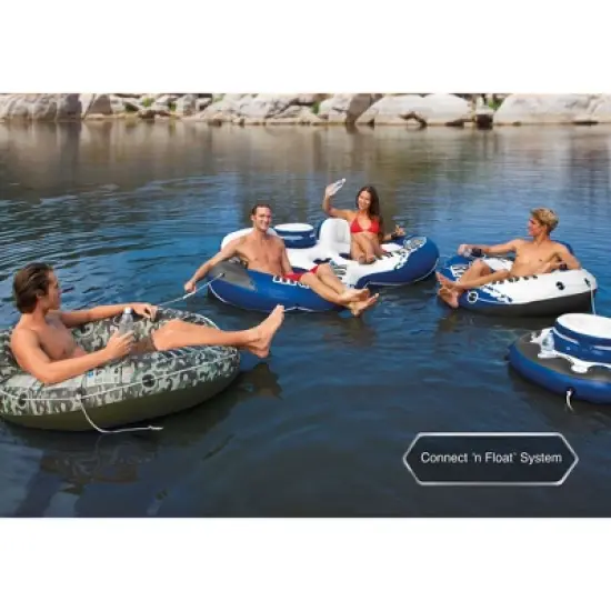 Intex River Run 1 Inflatable Floating Tube Raft for Lake, River & Pool image {2}