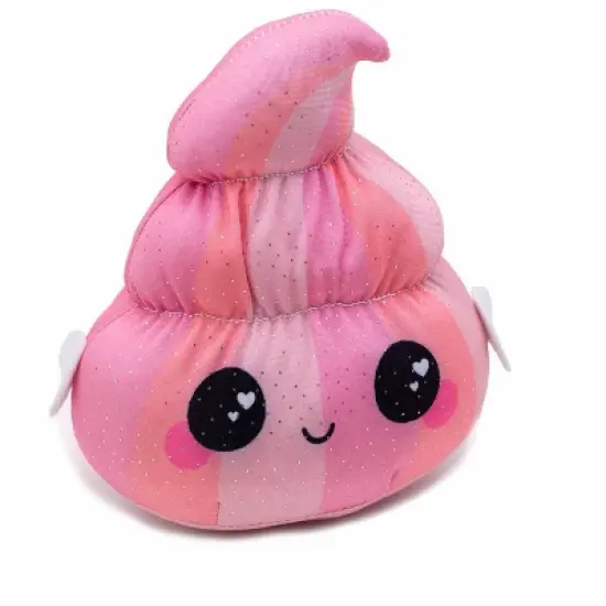 Seven20 Glitter Galaxy 6-Inch Pink Poop Collectible Plush image {1}