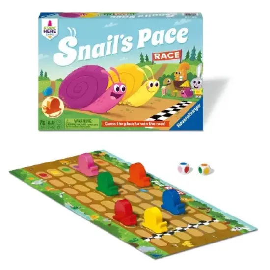 Ravensburger Snail's Pace Race Running Board Game: Creative Thinking Game for 2-6 Players, 15-Minute Play image {3}