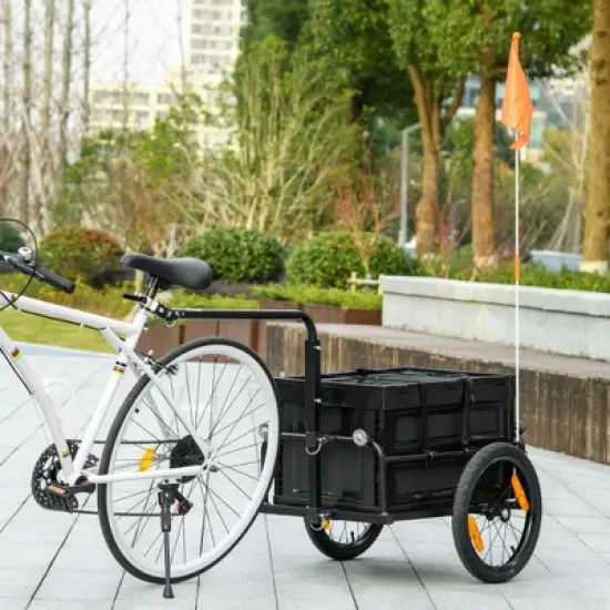 Gulches Pet Strollers: Versatile Bike Cargo Trailer with Removable Storage Box and Quick Release Wheels image {2}