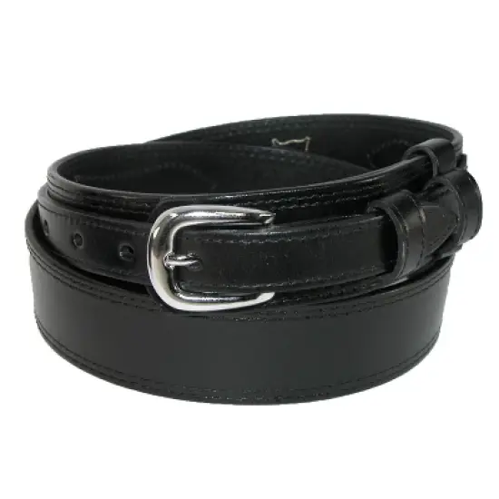 CTM Men's Leather Removable Buckle Ranger Belt image {2}