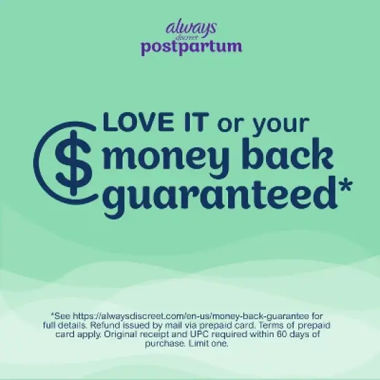 Always Discreet Postpartum Underwear Maxi Pad - Large - 14ct image {8}
