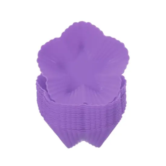 Unique Bargains Silicone Cupcake Liners Non-Stick Baking Cups 18 Pcs image {10}