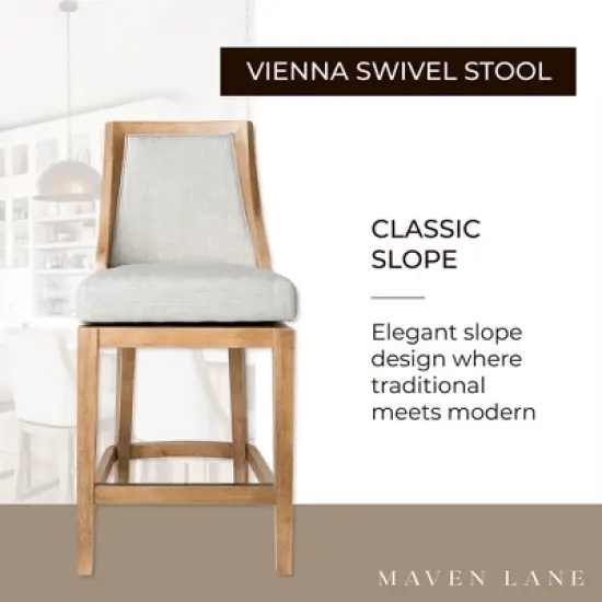 Maven Lane Vienna Swivel Kitchen Counter Stool image {2}