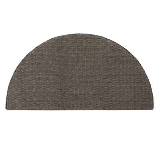 Christopher Knight Home Newton Wicker Outdoor Half-Round Coffee Table Brown image {6}