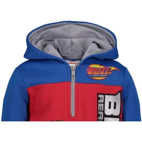 Blaze and the Monster Machines Toddler Boys Fleece Half-Zip Fashion Hoodie Red  image {5}
