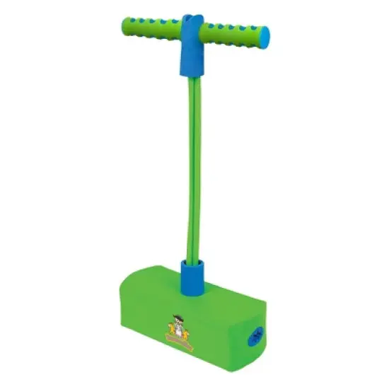 BounceZiez Hop & Squeak Pogo Hopper - Green/Blue image {1}