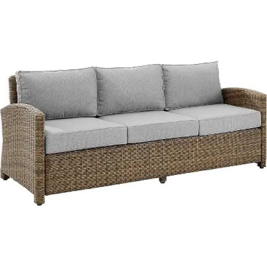 HomeStock Bradenton Outdoor Wicker Sofa image {6}