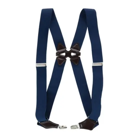 Aisenin Men's Elastic Solid Color Dress Ubee Side Clip Suspenders image {5}