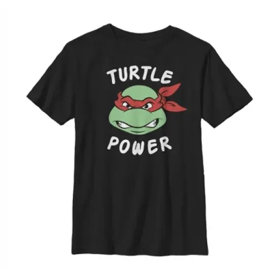 Boy's Teenage Mutant Ninja Turtles Raphael Turtle Power T-Shirt image {3}