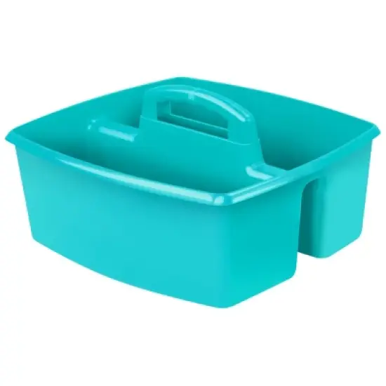 Storex Large Caddy, Teal, Pack of 3 image {1}