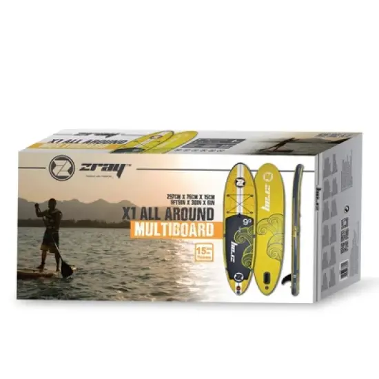 Pool Central 9.75' Inflatable Zray X1 All Around Multiboard Stand-Up Paddle Board image {2}