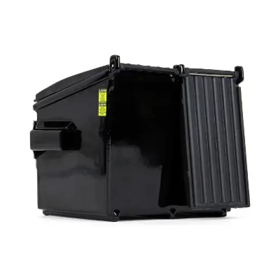 Refuse Trash Bin Black 1/34 Diecast Model by First Gear image {1}