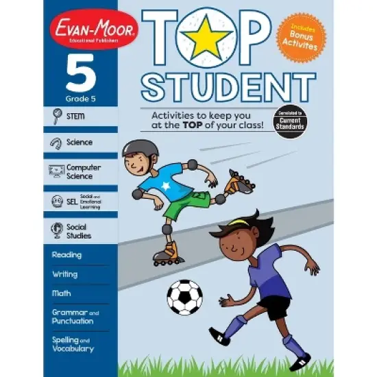 Top Student, Grade 5 Workbook - by  Evan-Moor Educational Publishers (Paperback) image {1}