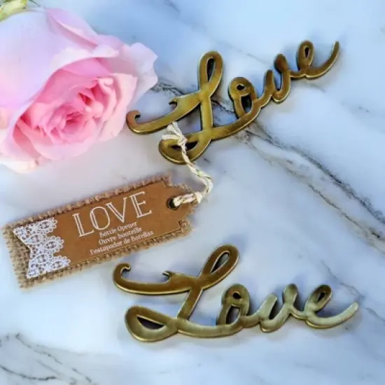12ct "Love" Antique Bottle Opener Gold image {4}