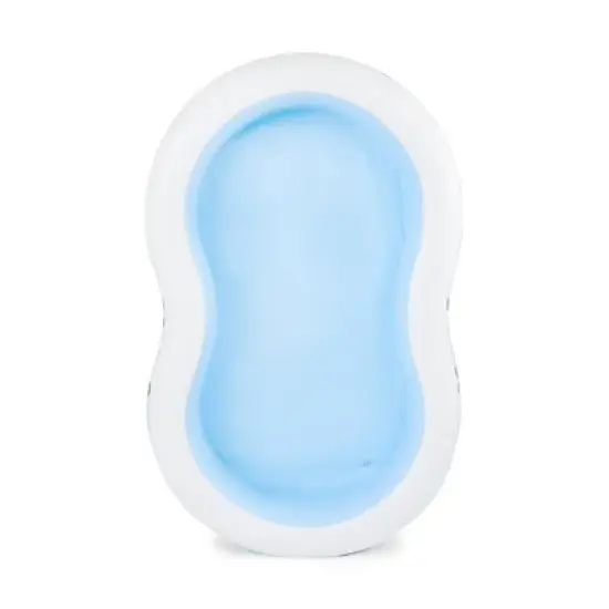 Intex 8.5ft x 5.25ft x 18in Swim Center Paradise Seaside Inflatable Kiddie Pool with Drain Plug for Quick and Easy Clean Up image {2}