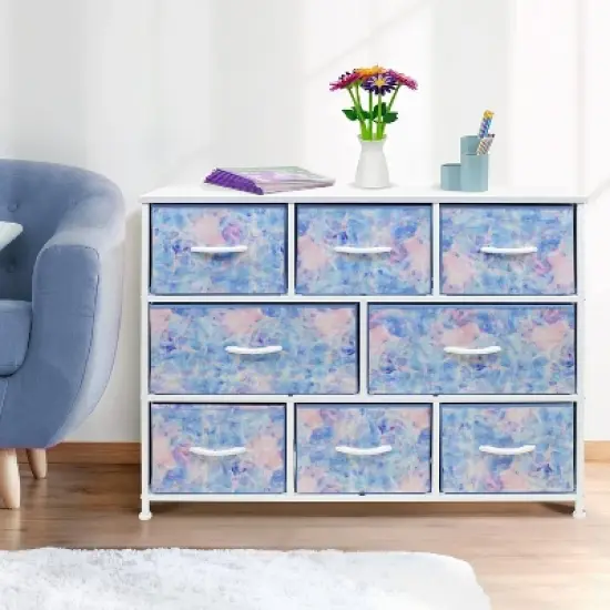Sorbus Drawer Shelf for Bedroom Home and Office Blue image {1}