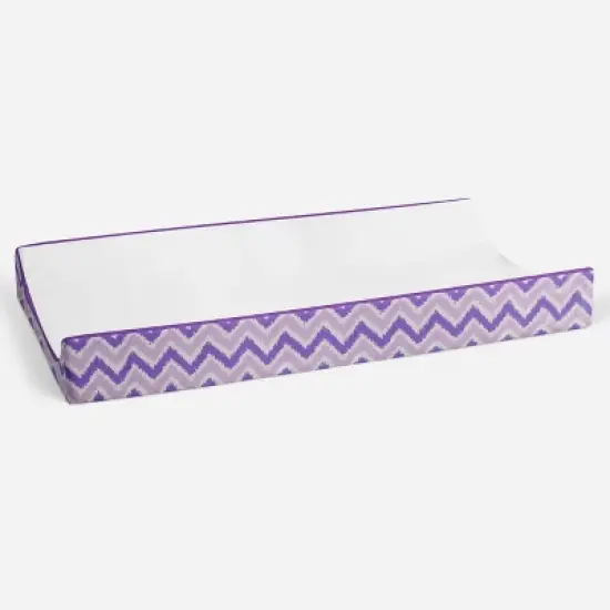 Bacati - MixNMatch Purple White Changing Pad Cover image {2}