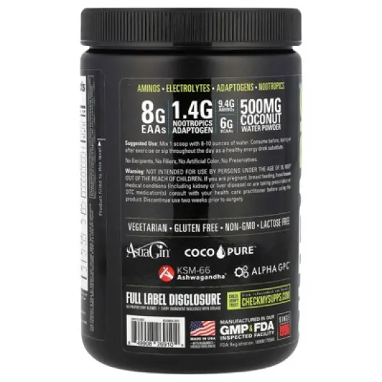 NutraBio Alpha EAA, Cherry Lime Slush, 1 lb (455 g) image {2}