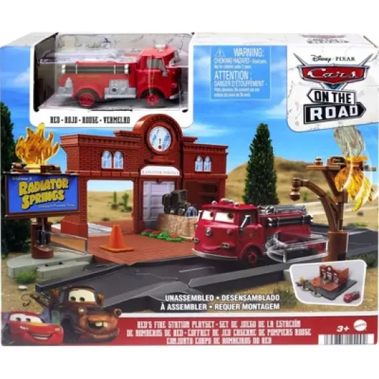 Disney Cars  Red Fire Station Playset image {5}