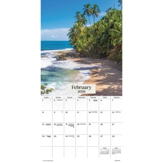 Trends International 2026 Beaches 12"x12" Wall Calendar image {2}