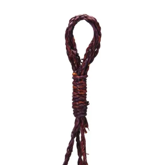 Storied Home Hand-Woven Hanging Seagrass Basket/Planter image {4}