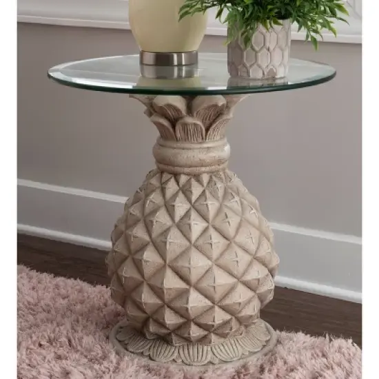 Pamella Pineapple Side Table Gray - Powell Company image {6}