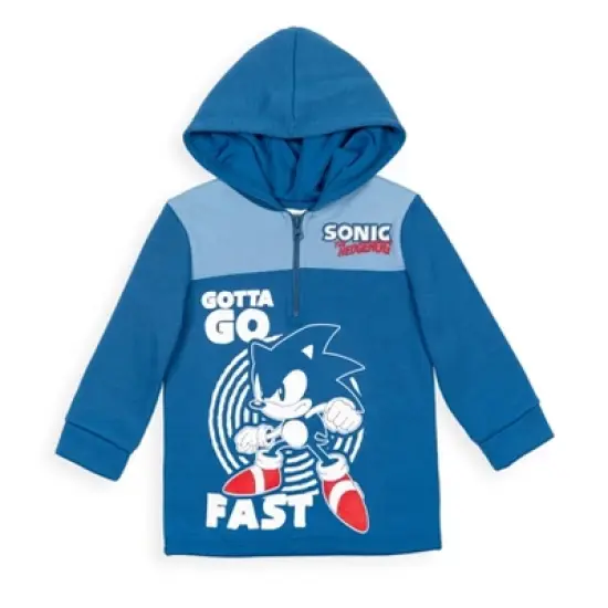 SEGA Sonic the Hedgehog Fleece Half Zip Hoodie Toddler to Big Kid image {7}