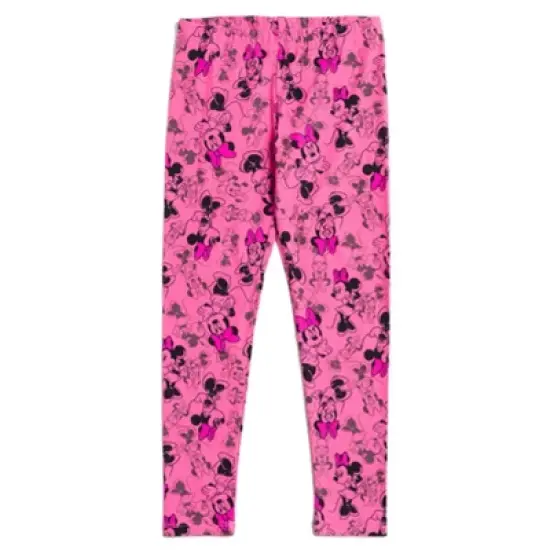 Disney Minnie Mouse Girls Sequin Pullover Fleece Hoodie Leggings Outfit Set Toddler to Big Kid image {2}