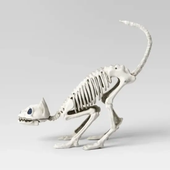 21" Cat Skeleton Halloween Decorative Prop - Hyde and EEK! Boutique&trade;: Indoor/Outdoor Eerie Decor image {2}