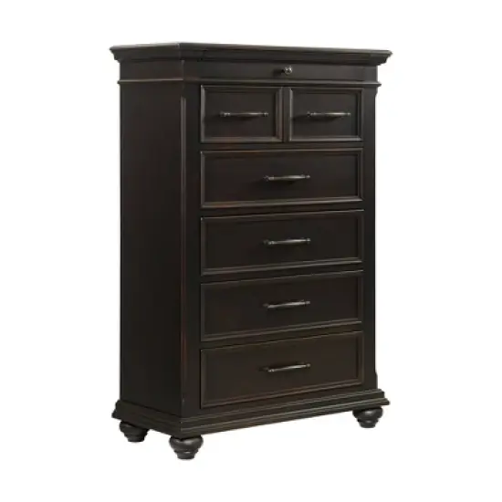 Brooks 6 Drawer Chest Black - Picket House Furnishings image {1}