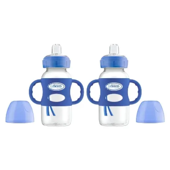 Dr. Brown's Wide-Neck Sippy Bottle with Handles - 2pk image {4}