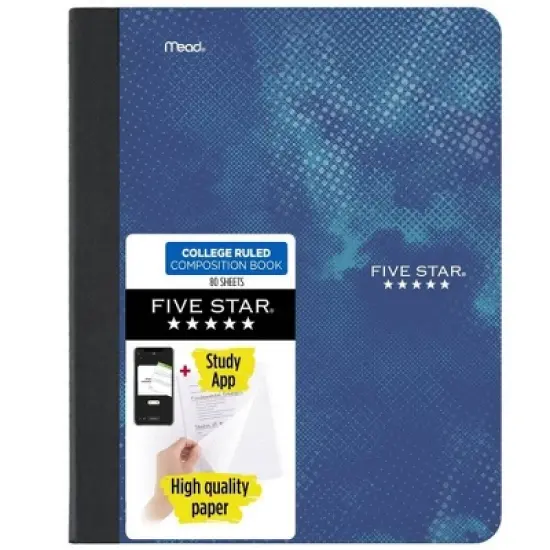 Five Star Active Comp Book 80ct Blue image {7}
