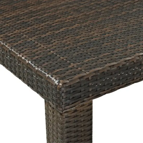 Palm Harbor 5pc Outdoor Wicker Counter Height Dining Set - Brown - Crosley image {7}