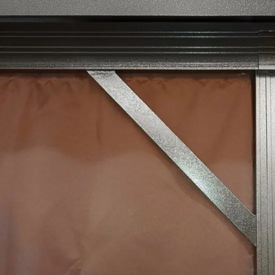 Outsunny 10x10 Hardtop Gazebo with Aluminum Frame, Permanent Metal image {5}