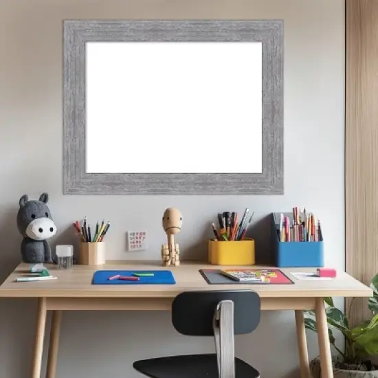 Amanti Art Bark Rustic Char Framed Dry Erase Magnetic Board image {6}