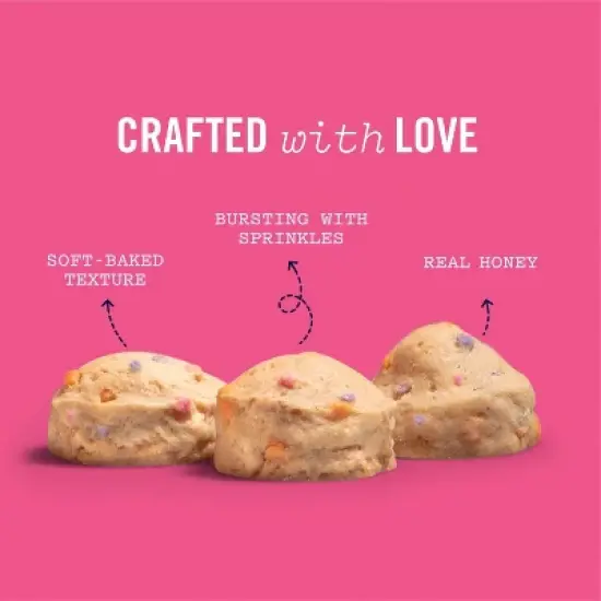 Three Dog Bakery Vanilla Flavor Cake Bites Dog Treats - 12oz image {3}