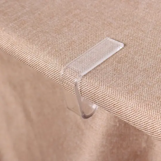 Unique Bargains Plastic Tablecloth Clips Clamps Clear 2" x 1.6" x 0.5" 8 Pcs image {5}